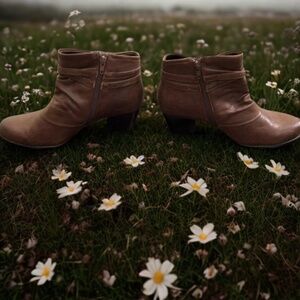 Rhapsody  BareTrap Brown Ankle Boots